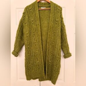 Anthropologie Moss Green Cardigan